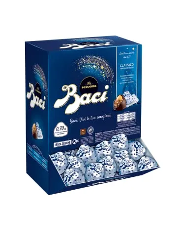 BACI PERUGINA Cioccolatini Fondenti ripieni al Gianduia, Scatola 2,4kg