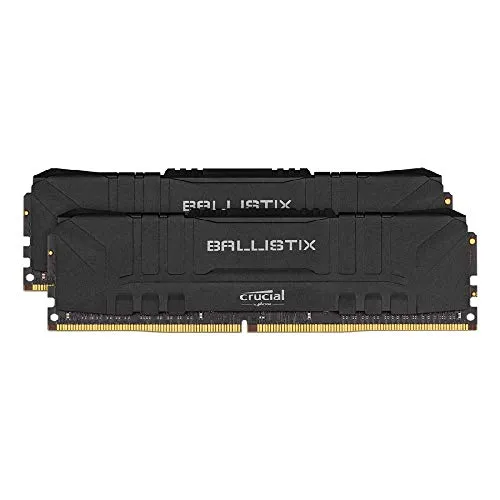 Crucial Ballistix BL2K8G30C15U4B 3000 MHz, DDR4, DRAM, Memoria Gaming Kit per Computer Fissi, 16GB (8GB x2), CL15, Nero