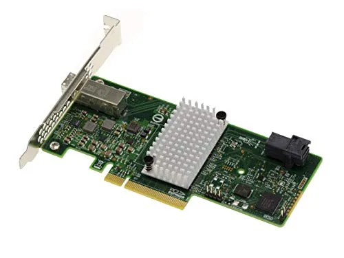 Kalea Informatique - Scheda controller PCIe 3.0 SAS + SATA - 12 GB - 8 porte 4 interne + 4 esterne - Raid 0 1 1E 10 - OEM 9311-4i4e - High e Low Profile