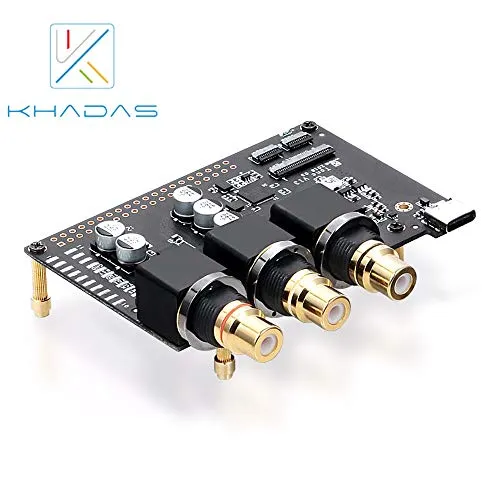 Khadas Tone Board DAC USB ad alta risoluzione basato su chip ES9038Q2M a 32 bit Scheda audio esterna XMOS XU208 a 32 bit con ingresso S / PDIF