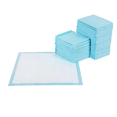 Feandrea Tappetini per Addestramento di Cani, Tappetini Assorbenti per Cuccioli, 5 Strati a Prova di Perdite, Superficie ad Asciugatura Rapida, M 60 x 60 cm, Pacco da 100 Pezzi, Blu e Bianco PTD60B