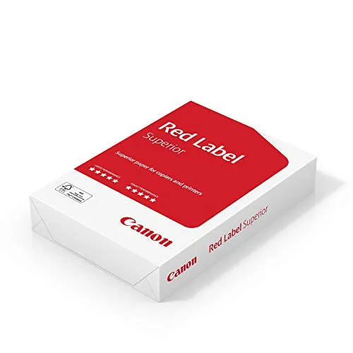 Canon Red Label Superior High White 2 fori forati FSC A4 80gsm (1 x confezione 500) carta fotocopiatrice/laser/inkjet