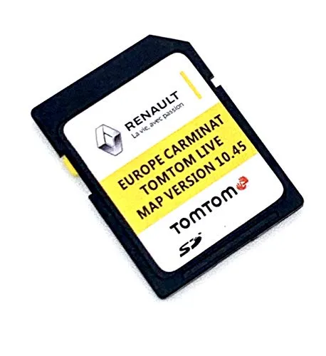 Ultima scheda SD per Renault Tom Tom Live Carminat 2020/2021 scheda SD Sat Nav Map Update versione 10.45. copertura tutta Europa, numero di parte: 39921-54PA4