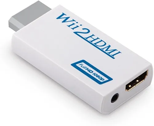 Wii a HDMI, Full HD Video 1080P-Adattatore Convertitore Audio da Jack 3,5 mm