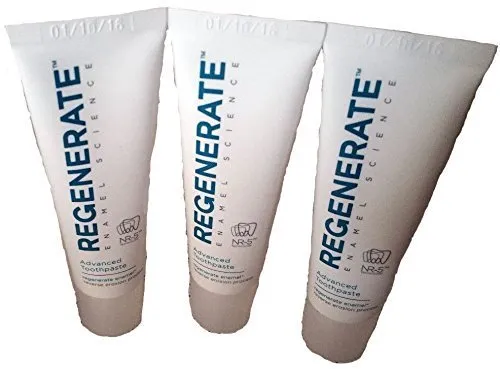 Regenerate Enamel Science Advanced Toothpaste Travel Size 14 ML - 3 Tubes by Regenerate