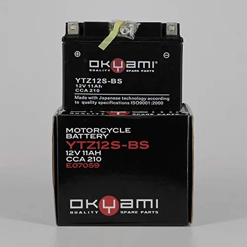 YTZ12S-BS OKYAMI BATTERIA COMPTIBILE YAMAHA T-MAX 530 2012 2013 2014 2015 2016