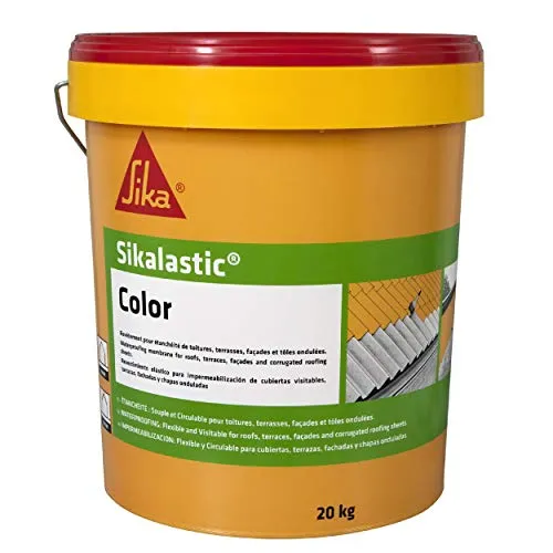 Morbido rivestimento di impermeabilizzazione Tetti/terrazze/facciate/lamiere ondulate – sikalastic color – 20 kg