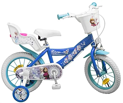 Toims Frozen - Bicicletta per bambino, Blu, 14"