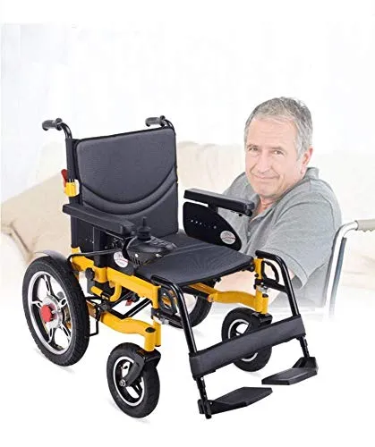 ZHANGYY Carrozzelle Leggere per Adulti Carrozzelle elettriche per disabili Carrozzina elettrica Pieghevole Leggera per Adulti