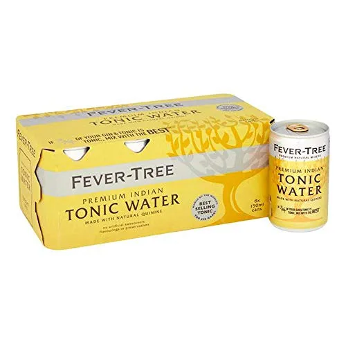Fever Tree Premium Indian Tonic Water in Cans 8x150ml