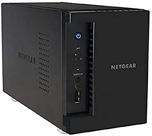 NETGEAR NAS 2 Bay Hard disk esterno senza dischi - capacità fino a 12 TB, accesso e gestione da remoto (RN21200)