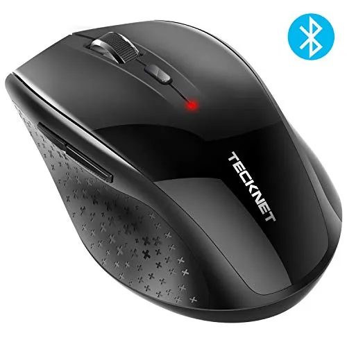 TECKNET Alpha Mouse Bluetooth Wireless 3000 DPI con 5 Livelli Regolabile, 24-Mesi Durata della Batteria, Mouse Senza Fili Bluetooth per Windows