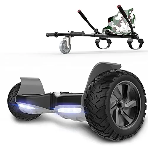 RCB Hoverboards SUV Scooter Elettrico autobilanciato 8.5 '' Overboard Hummer Bluetooth + Hoverkart Go Kart per Hoverboards