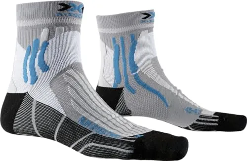 X-Socks Calzini da Corsa - Calze Running Uomo - Calze Running Donna - Super Performanti, Unisex – Adulto, Grigio Perla, 42-44