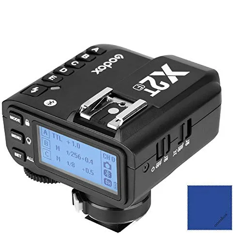 Godox X2T-F TTL Wireless Flash Trigger per Fujifilm Fuji, connessione Bluetooth, per Godox V1 AD200 AD200Pro TT685C TT350C V860II-C TT600 (1 / 8000s HSS 2.4G Trasmettitore Wireless Trigger)