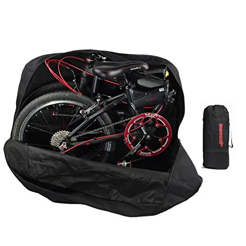 HUNTVP Borsa Trasporto per 20 Pollici Pieghevole Bici, Borsa per Pieghevole Bicicletta Sacchetto Porta Bici Pieghevole Impermeabile per Ciclismo Viaggio, Negro