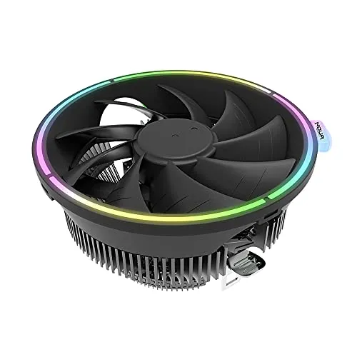 Noua Pulse RGB Rainbow Dissipatore di Calore 80W per CPU Intel Socket 1200 775 1150 1151 1155 1156 1366 AMD AM3 AM4 Cooler Cooling Fan 1800RPM da 120mm Halo Rainbow Fisso per Intel Core i7/i5/i3