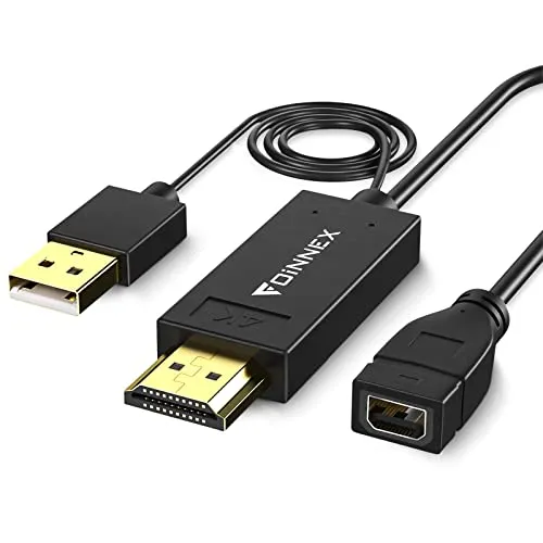 FOINNEX Adattatore HDMI a Mini Displayport, 4K 30Hz Convertitore HDMI a Mini DP, Adapter Connettori HDMI to MiniDP per MacBook Pro Mac Mini HP PC Dell Apple Cinema Display (24/27/30 pollici) iMac