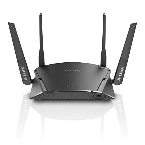 D-Link DIR-1960 Router EXO AC1900, Smart Mesh Wi-Fi, Gigabit, USB 3.0, Parental Control, Funziona con Alexa