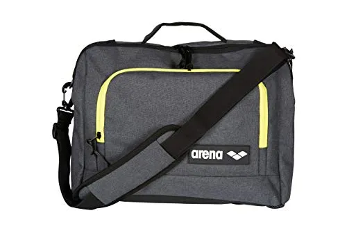 ARENA - Borsa unisex per PC portatile, per adulti, Team Coach, grigio melange, taglia unica