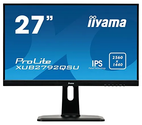 iiyama ProLite XUB2792QSU-B1 27" Quad HD IPS Opaco Nero LED display
