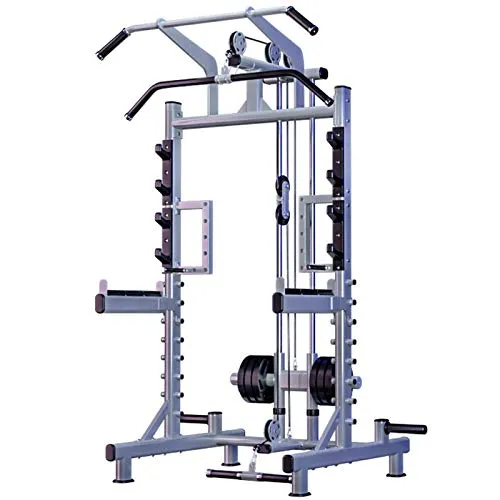 Squat Rack Professionale, Attrezzatura per l'allenamento della Forza, Trainer Multifunzionale ad Alta trazione, carico Massimo 600 kg