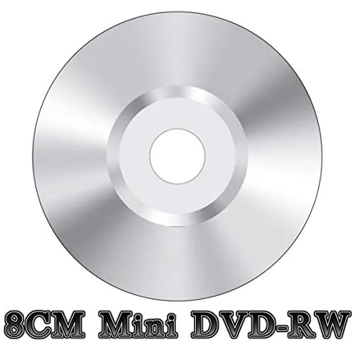 100 x mini 8 cm DVD-RW riscrivibile videocamera disco argento (4 x 30 min 1,4 GB)