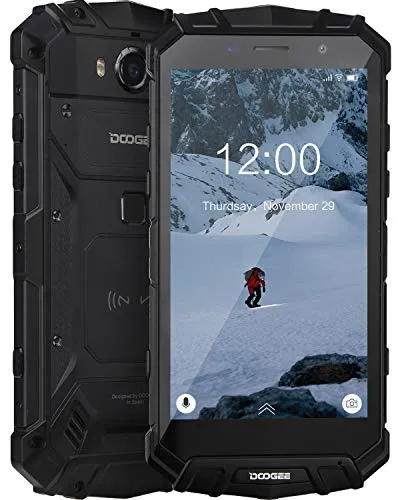 DOOGEE S60 LITE Rugged Smartphone Octa-Core, IP68 Cellulari Offerte Android 8.1 Impermeabile Antiurto, 4G Dual SIM 4GB+32GB Octa-Core 5,2 Pollici 5580mAh, 16.0MP Fotocamera Ricarica Wireless NFC, Nero