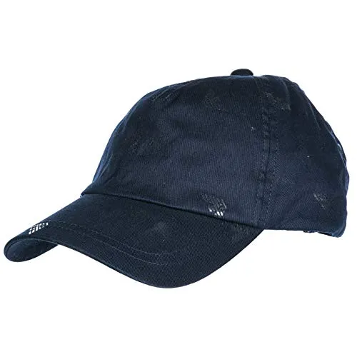 Emporio Armani cappello berretto regolabile uomo in cotone originale blu