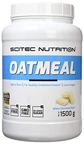 Scitec Nutrition Oatmeal, Gainer, Cioccolato bianco, 1500 g