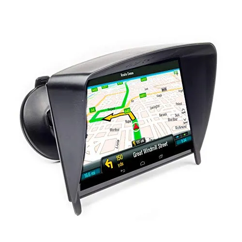 Digicharge Navigator Parasole Antiriflesso per Garmin DriveSmart 76 Dezl LGV700 Fleet 780 770 790 Camper 780 Avtec Dezlcam 785 TomTom Go Discover Expert 7'' NavPal Shenen Hieha GPS da 7'' 7 pollici