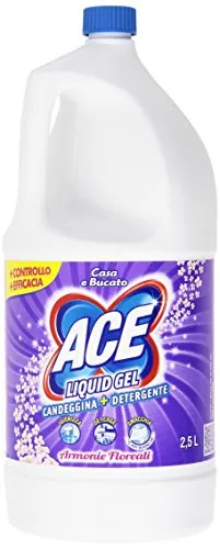 ACE - Candeggina + Detergente, Liquid Gel, Armonie Floreali - 2500 ml