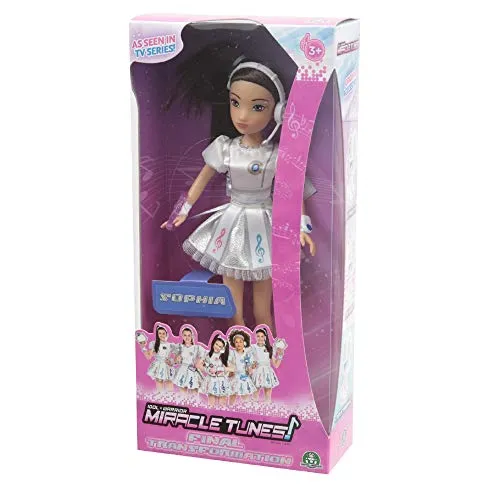 Giochi Preziosi Miracle Tunes Fashion Doll Sophia, Vestizione White Transformation