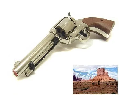 Revolver Bruni a salve Far west I inox per uso cinema western