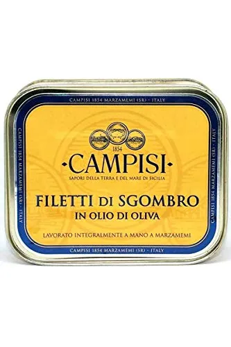 Campisi - Filetti di Sgombro in Olio di Oliva 340 g - Campisi