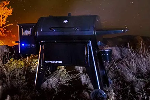PIT BOSS Navigator 1150 - Barbecue a pellet, in acciaio, 162 x 94 x 119 cm, con display digitale