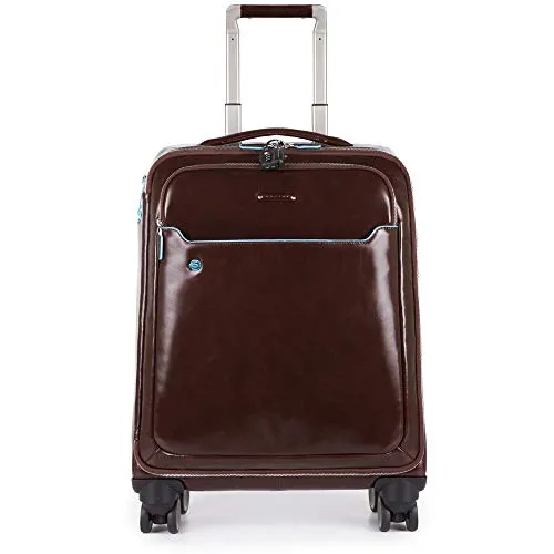 Piquadro Blue Square Trolley, Pelle, Mogano, 41 Litri, 55 cm