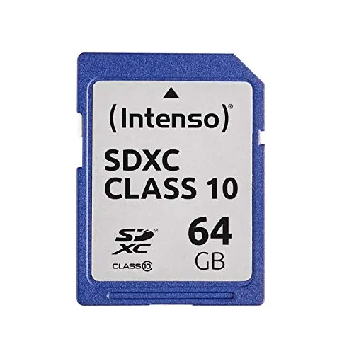 Intenso Scheda di memoria SDXC da 64 GB, Classe 10