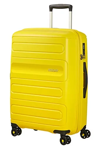 American Tourister Sunside Spinner 68 Espandibile Bagaglio a mano, 3.7 KG, M (67.5 cm - 83.5L), Giallo (Sunshine Yellow)