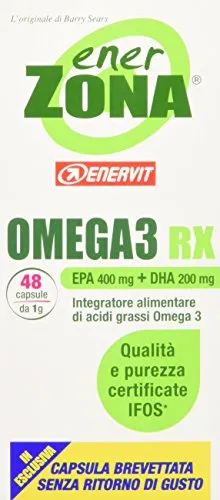 Enervit Enerzona Integratore Alimentare Omega 3 RX - 48 Compresse
