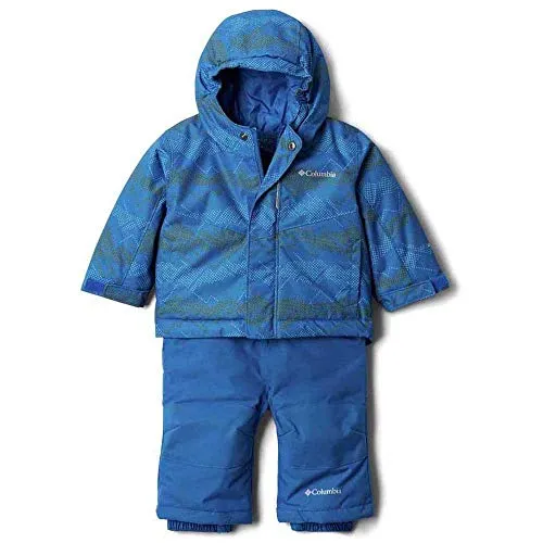 Columbia Buga Set, Set da Sci, Unisex - Bambini, Blu (Brt Indigo Dot Scape Print, Brt Indigo), S