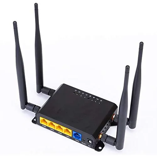 Router 300Mbps Wireless Supporto 4G LTE APERTO WRT intelligente CPE Router WiFi Sim Card Wireless Modem Router wireless WiFi Networking per console di gioco Smart TV ( Color : Black , Size : 4G )