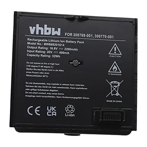 vhbw batteria compatibile con Bose 350160-1100, SoundDock casse, altoparlanti, speaker (2200mAh, 16,8V, Li-Ion)