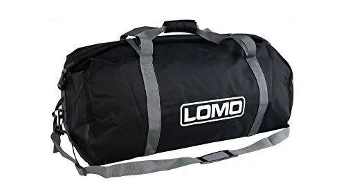 Lomo - Borsone impermeabile con parte superiore arrotolabile, capacità 60 l, colore nero