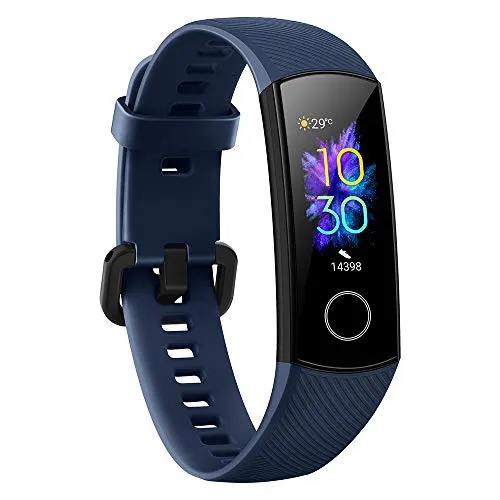 Honor Band 5 Activity Tracker 0,95" Schermo AMOLED a Colori 50M Waterproof Heart Rate Monitor Wristbands Bracelet per Diverse modalità Sportive (Blu)