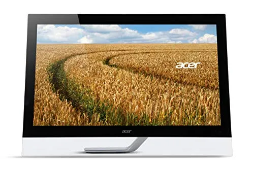 Acer T232HLAbmjjz Monitor Multitouch da 23”, Display IPS Full HD (1920x1080), 60Hz, Formato 16:9, 100M:1, Luminosità 300 cd/m², Tempo di Risposta 4 ms, VGA, 2xHDMI, USB 3.0 Hub, Speaker Integrati