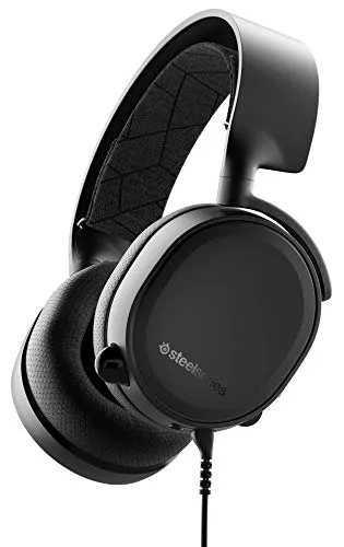 SteelSeries Arctis 3 Cuffie da Gioco per Tutte le Piattaforme, per PC, PlayStation 4, Xbox One, Nintendo Switch, VR, Android e iOS, 10 - 40.000 Hz, Cablata, Nero