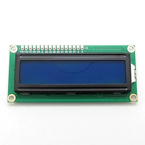 Display LCD retroilluminato generico 1602, 16 x 2 blu, modulo adattatore di controllo HD44780