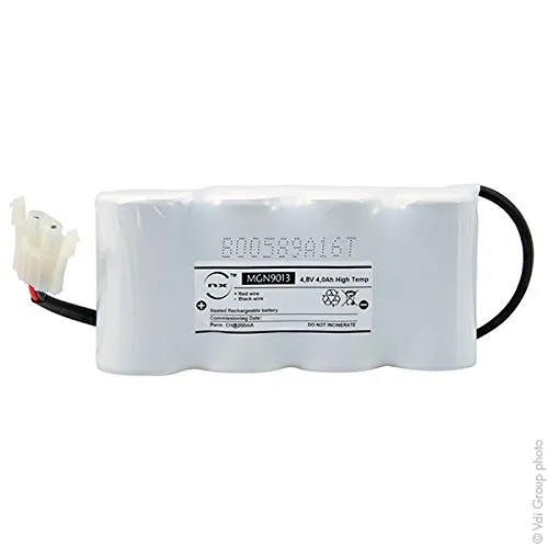 NX - Batteria lampada d'emergenza 4xD ST1+ Backplate + AMP 4.8V 4Ah