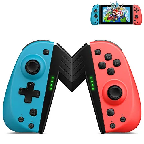 ECHTPower Controller per Nintendo Switch, Wireless Bluetooth Joystick Sostituzione per Joy con Compatibile con Nintendo Switch PRO - Supporto Turbo/Vibrazione/Gyro Axis/Definizione di Marco